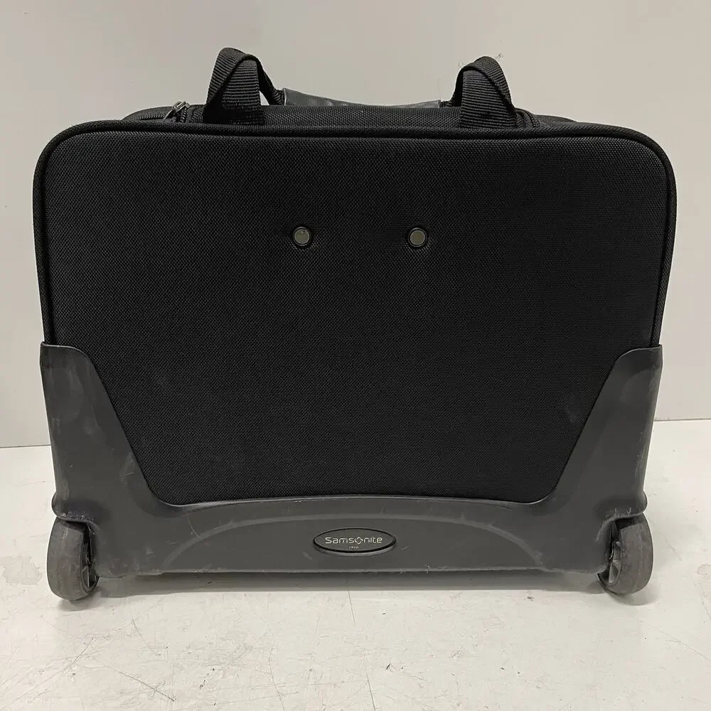 Samsonite Rolling Laptop Case Wheeled Business Travel Carry-On Briefcase Black